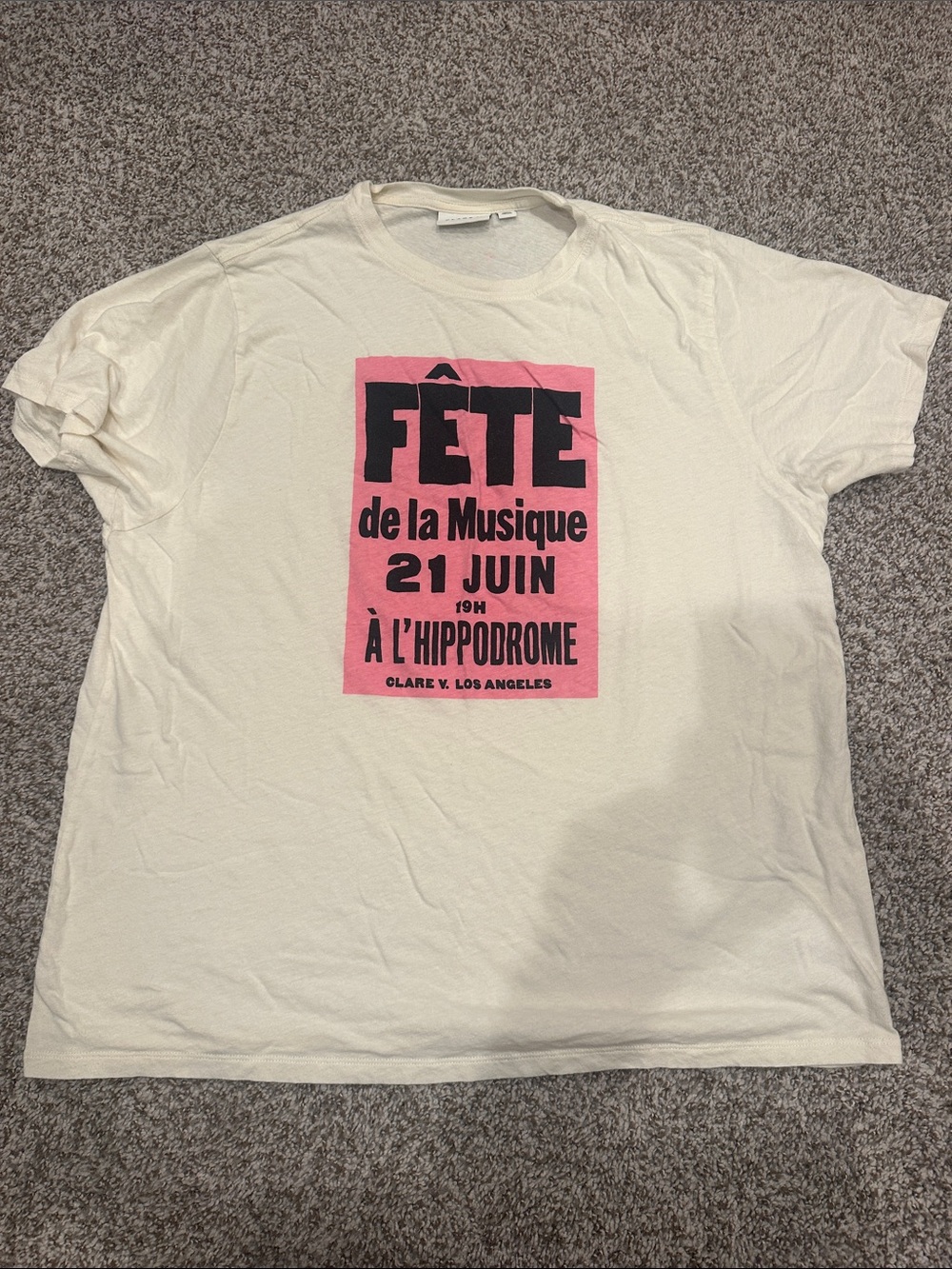 Clare V size medium Hippodrome t-shirt